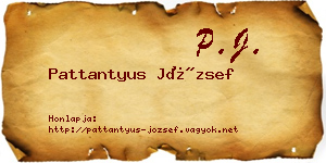 Pattantyus József névjegykártya